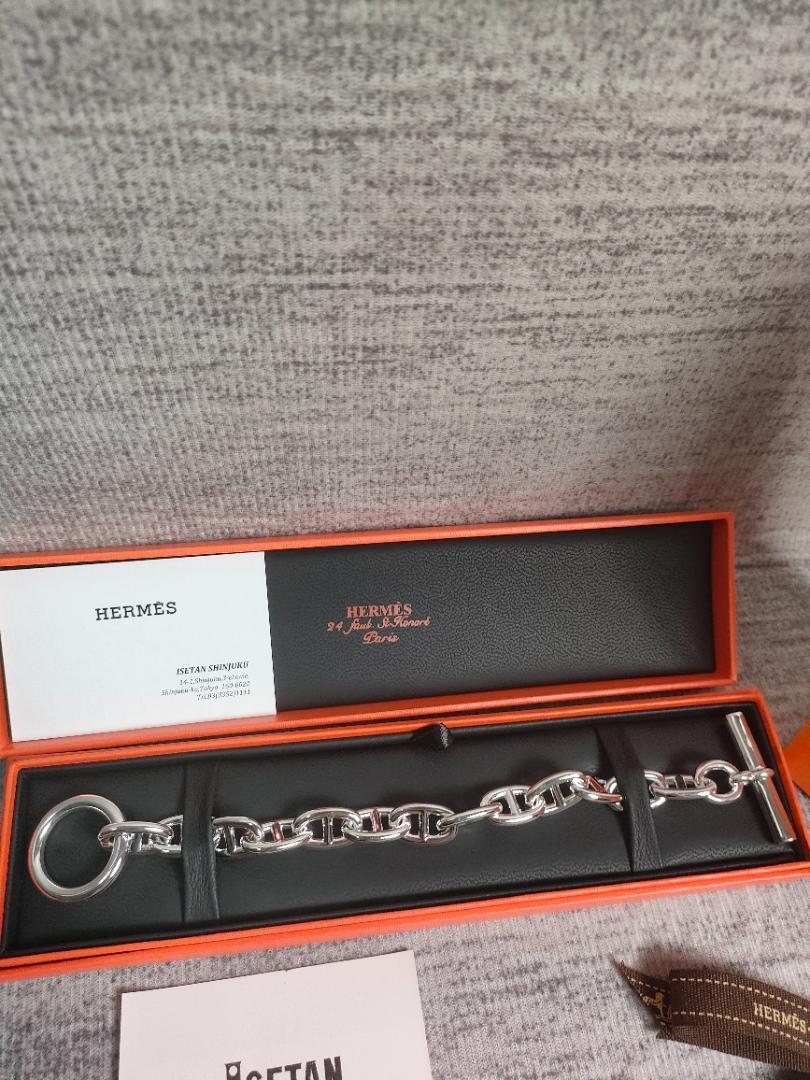 HERMES シェーヌダンクル ブレスレット GM13 シルバー