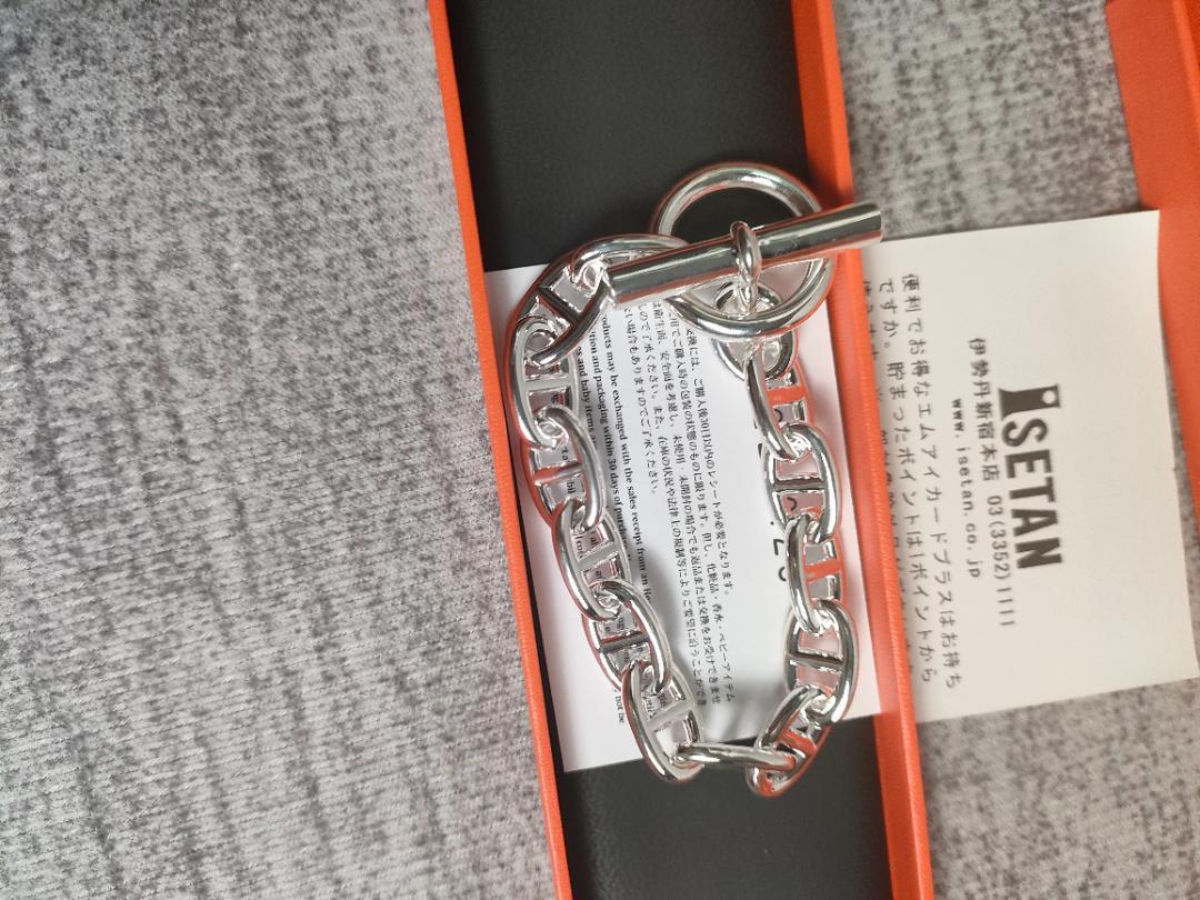 HERMES シェーヌダンクル ブレスレット GM13 シルバー