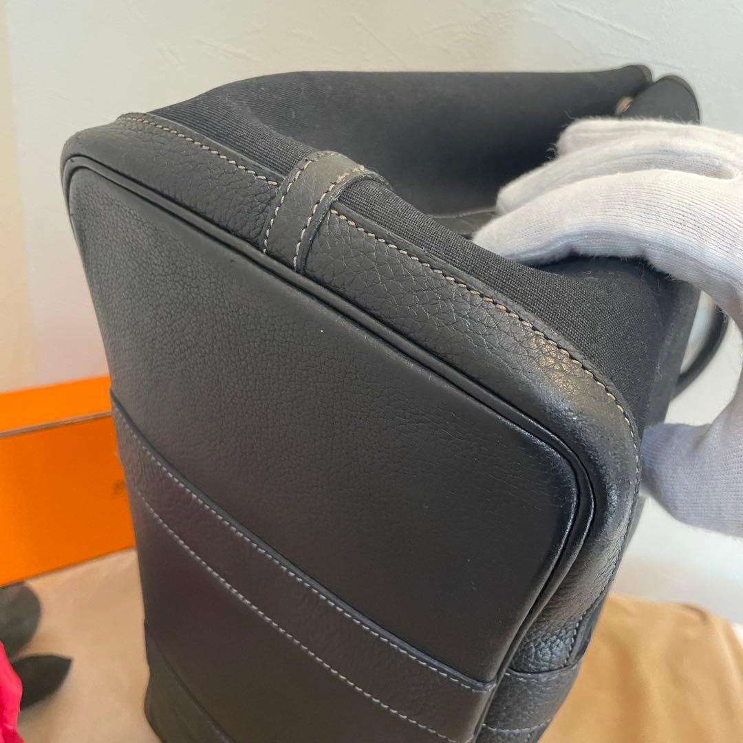 ❣️エルメス❣️HERMESガーデンパーティーPM ブラック　トートバッグ✨美品✨