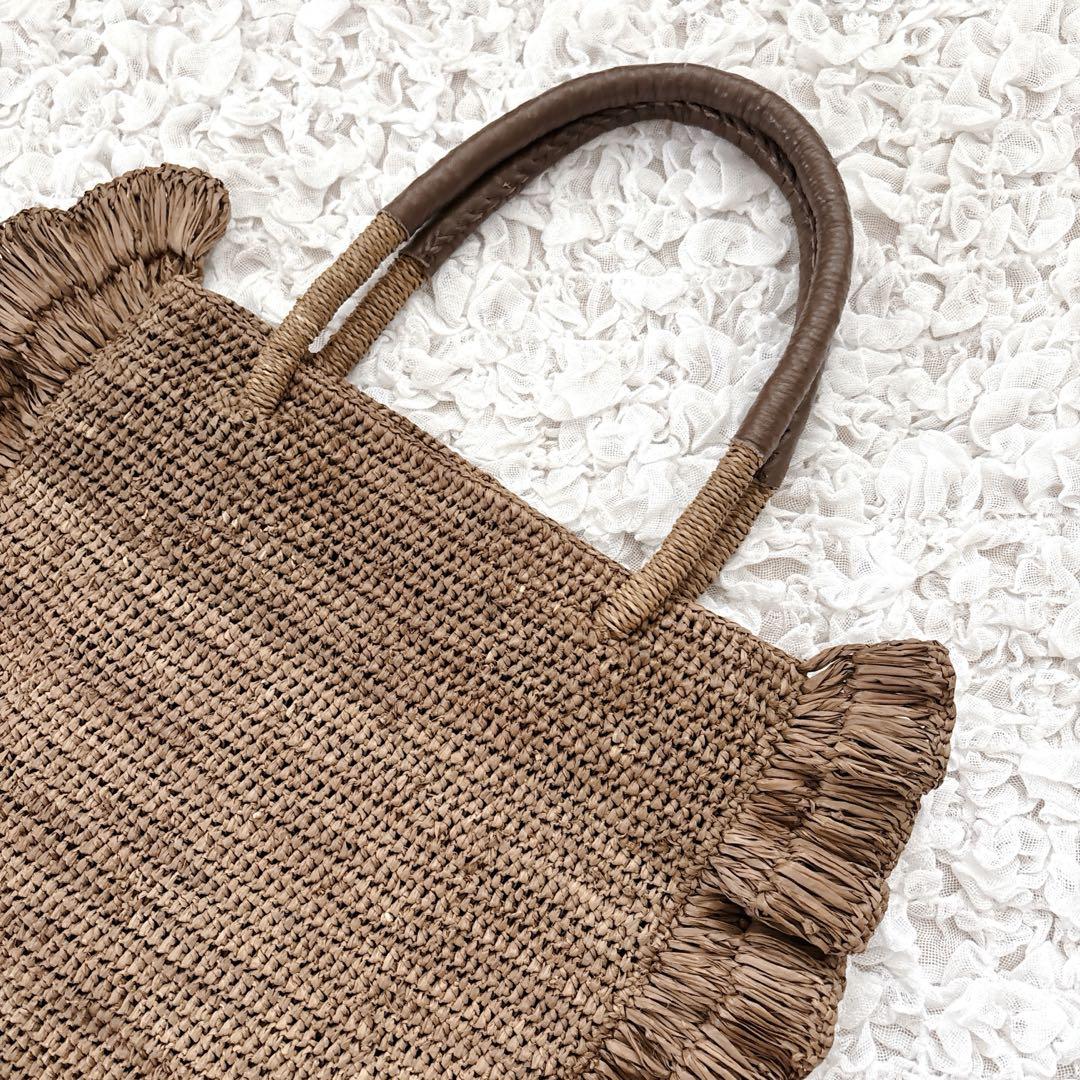 バッグ MAISON N.H PARIS EVA BAG PETIT MAISON N.H PARIS EVA PETITフリルラフィアバッグ MAISON N.H