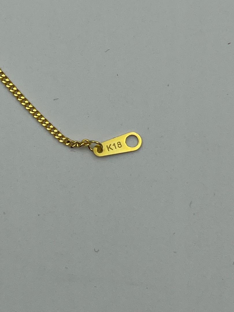 極美品ネックレスK18金 イエロー ゴールド 750刻印有り