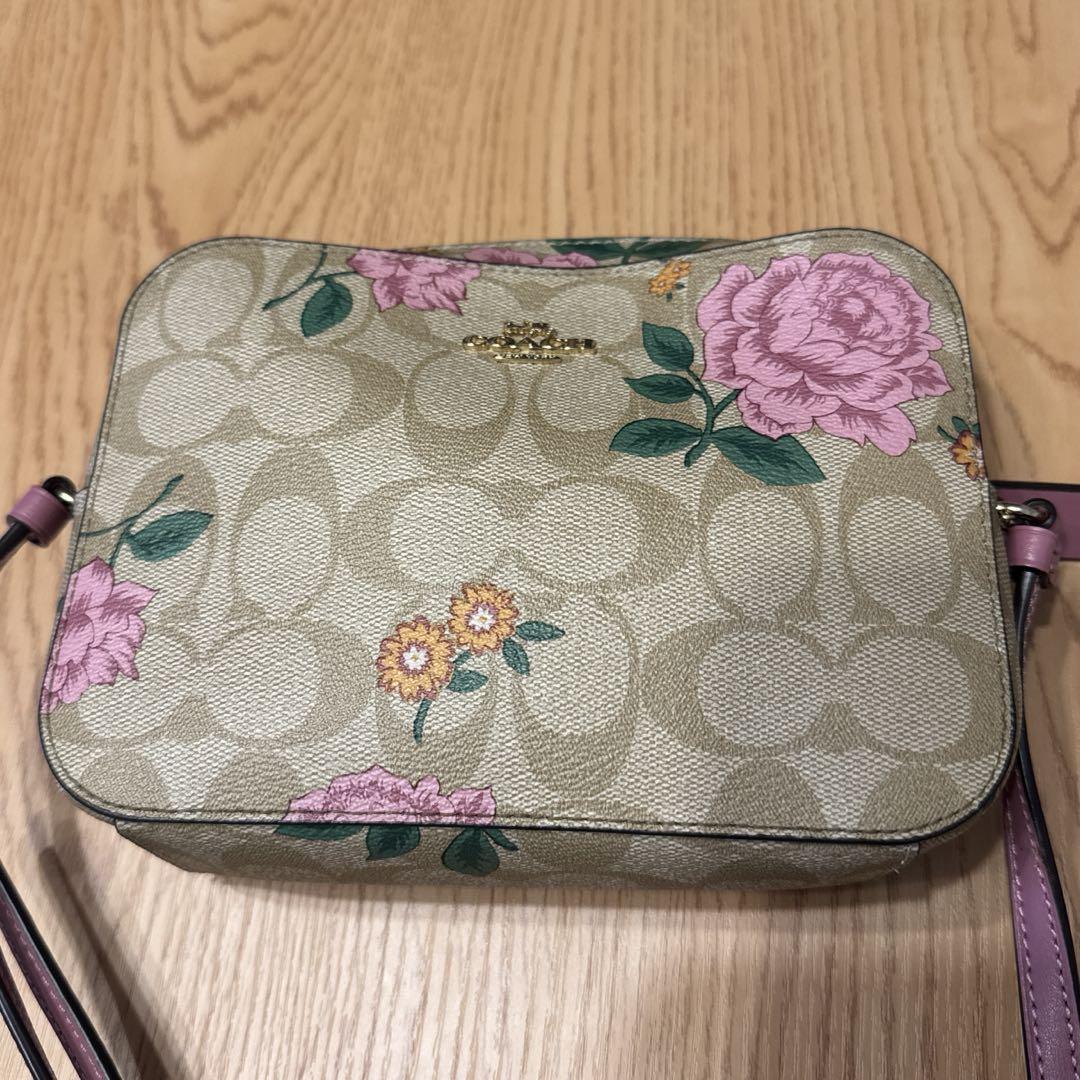 COACH コーチ　ショルダーバッグ　バラ　薔薇柄