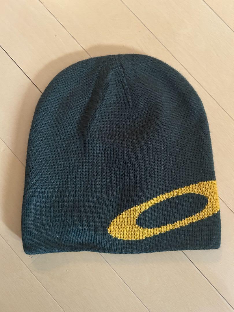 美品 Oakley ビーニー グリーン イエロー カーキ