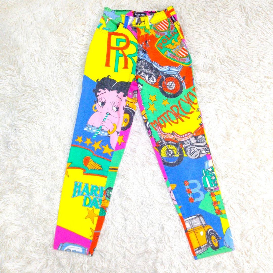 ヴェルサーチ　レア　ベティブープ　ハーレーダビッドソン　デニム パンツ