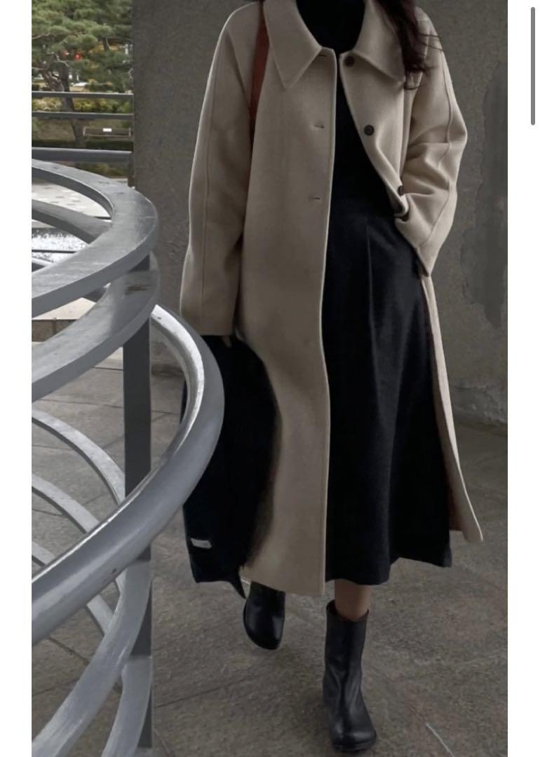 leday handmadecoatハンドメイド コート 韓国 OUNCE LEDAY ウールコート - ロングコート販売 中