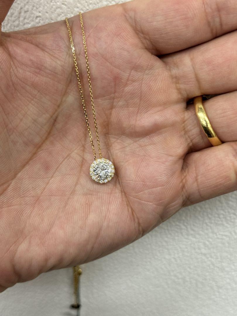 ★1.068ct★✨大粒ダイヤF,SI-2VeryGoodネックレスペンダント