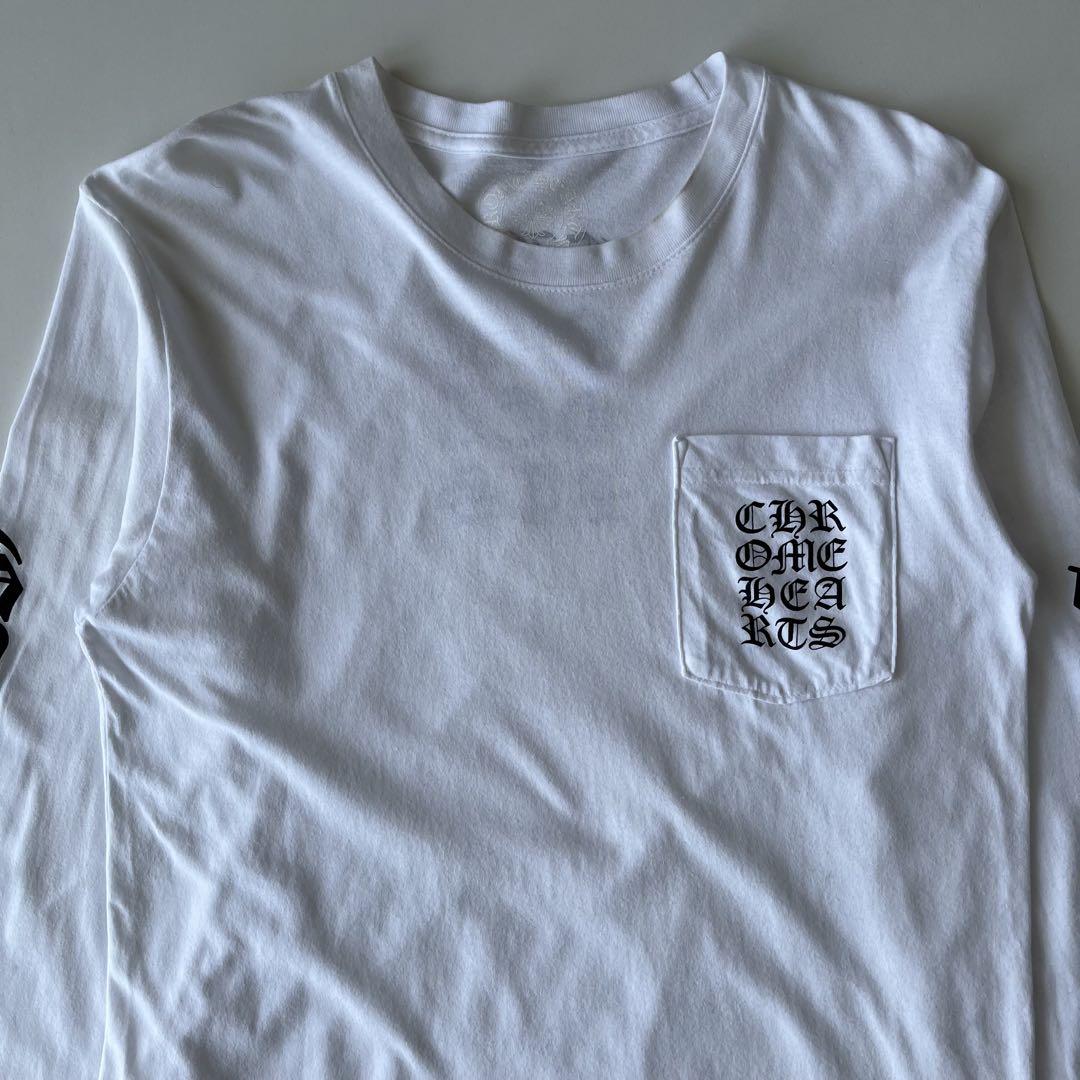 Chrome Hearts 袖ロゴ ロンT ホワイト