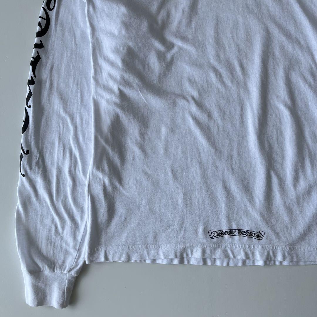 Chrome Hearts 袖ロゴ ロンT ホワイト