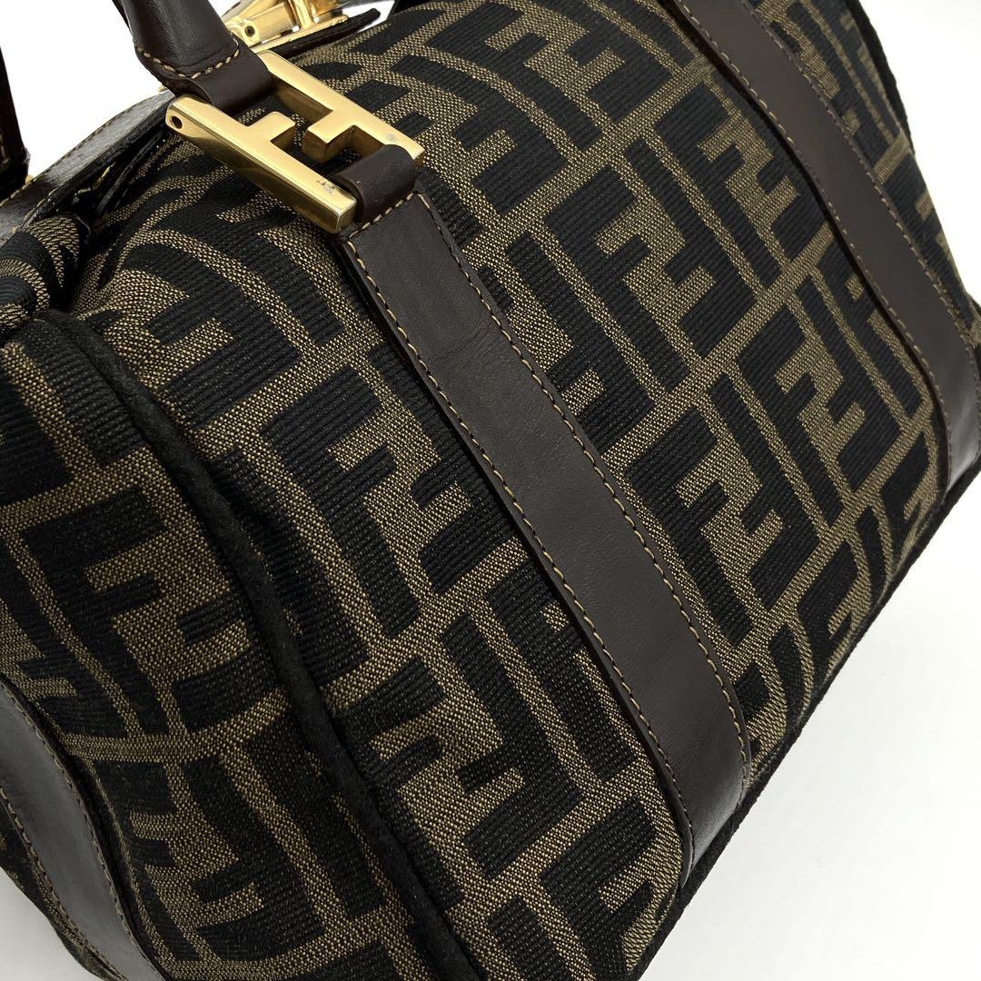 FENDI】2wayバッグ ハンドバッグ ズッカ柄 ゴールド金具 キャンバス