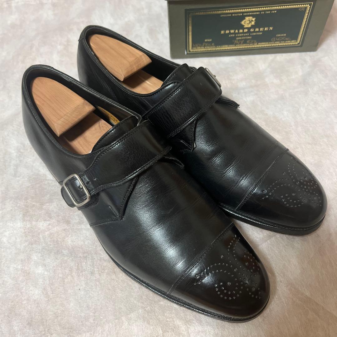 エドワードグリーン EDWARD GREEN 黒 ７ハーフ LAST32