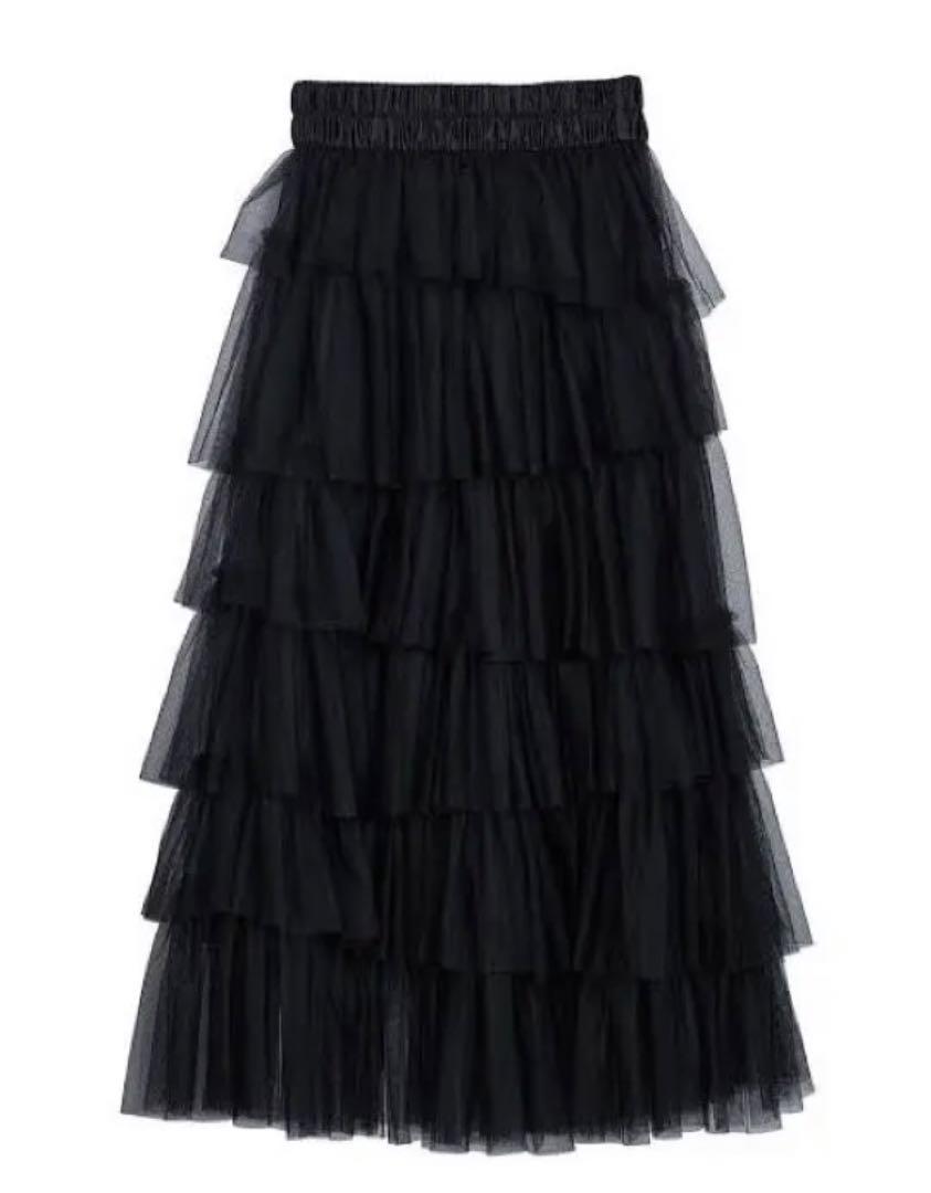 Ameri vintage ASYMMETRYTIEREDTULLESKIRT