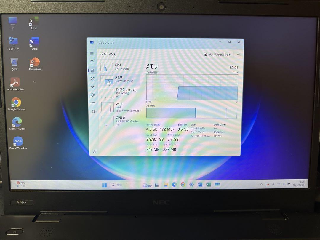 【ジャンク】早い者勝ち　NEC LaVie ノートPC i3 第8世代