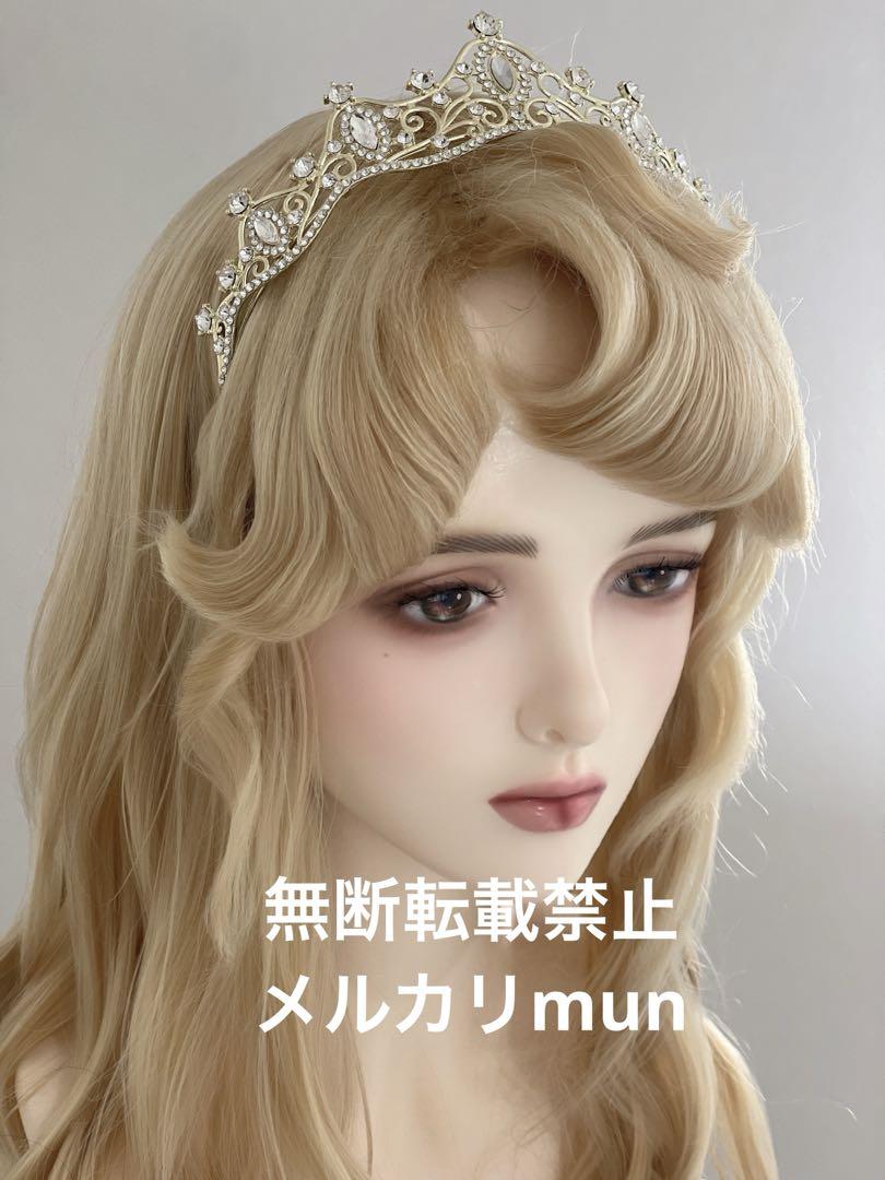 Dハロ仮装　オーロラ姫ウィッグ　イメージ　マネキンなし Dハロ仮装 オーロラ姫ウィッグ イメージ マネキンなし ディズニー