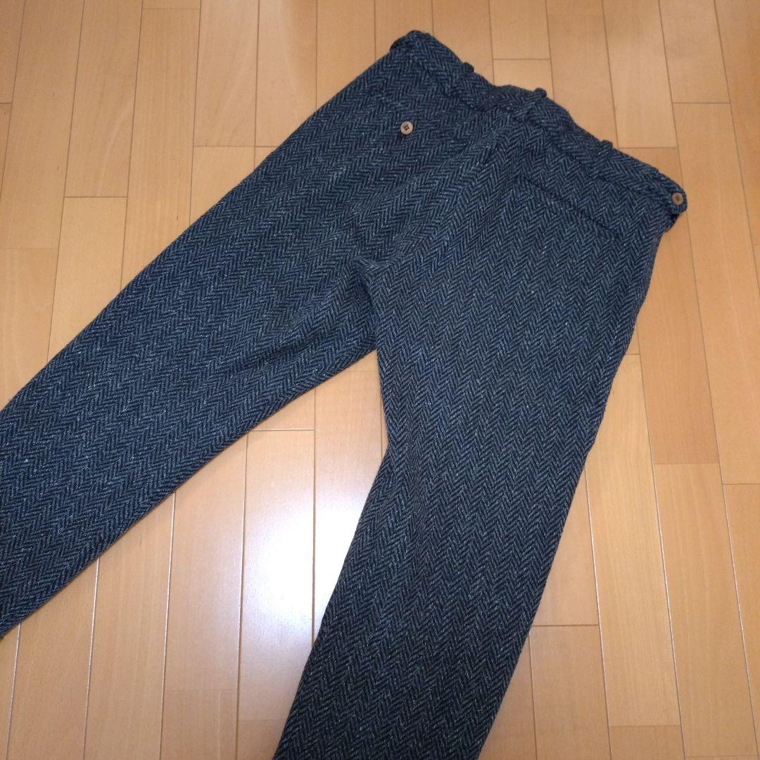PLUSヘリンボーン柄 ワークパンツ
