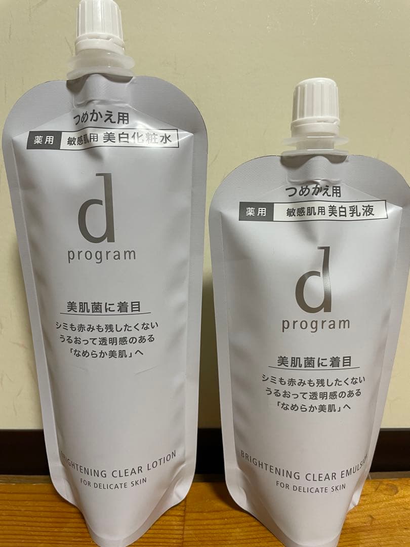 d プログラム 美白化粧水・乳液 つめかえ用セット
