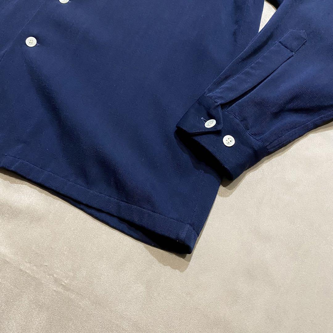 50s Vintage Gabardine Shirts ギャバジン ネイビー 50s Vintage Gabardine Shirts ギャバジン ネイビー