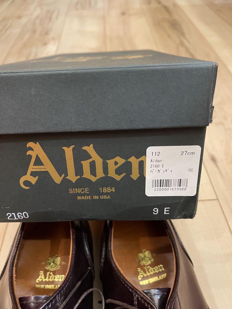 ALDENオールデン新品 コードバンストレートチップ サイズ表記US9C/E