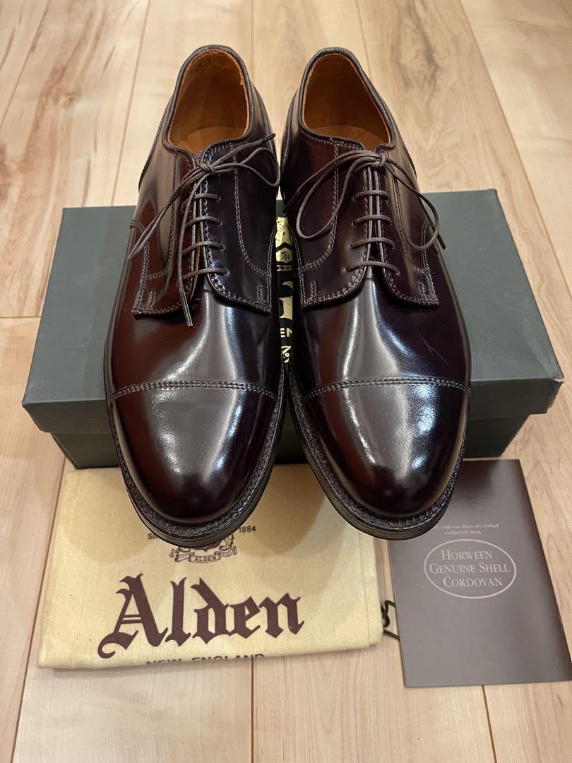ALDENオールデン新品 コードバンストレートチップ サイズ表記US9C/E