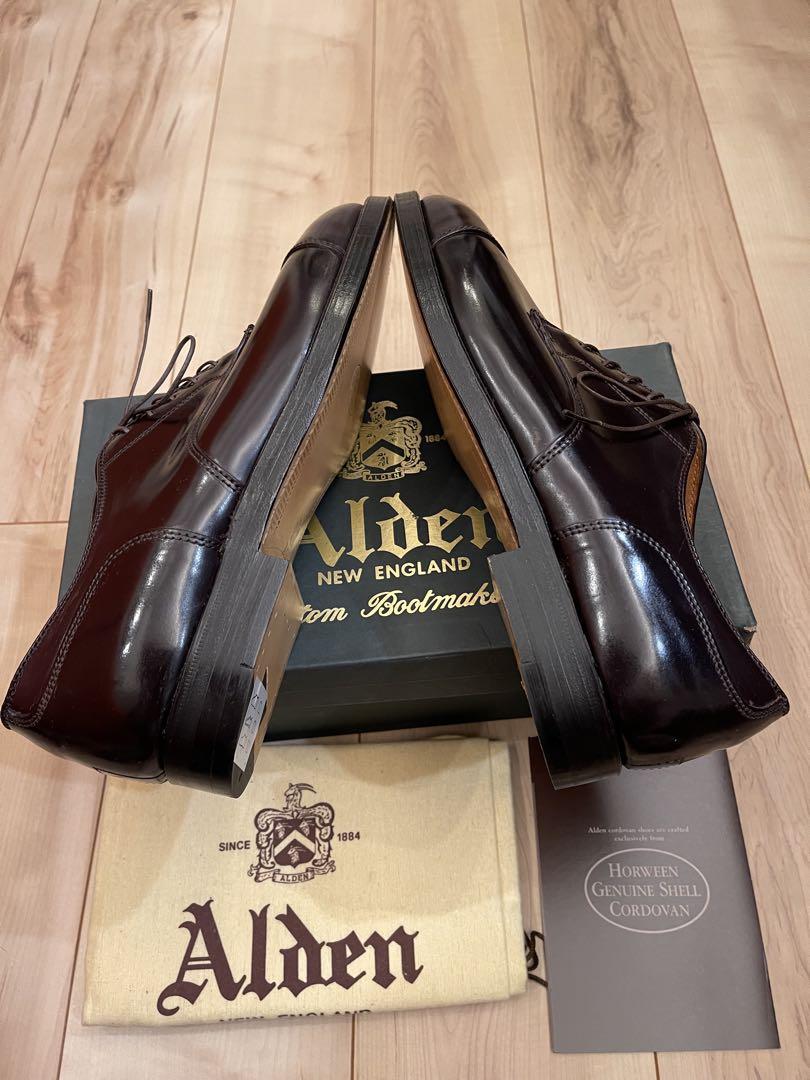 ALDENオールデン新品 コードバンストレートチップ サイズ表記US9C/E
