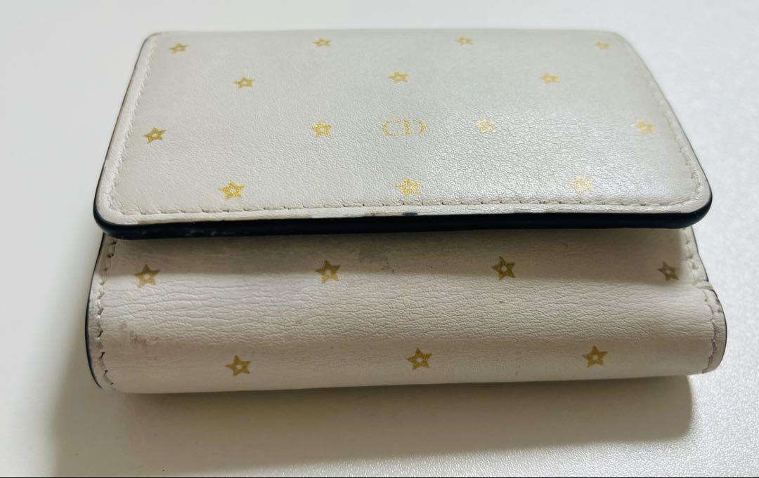 ChristianDior クリスチャンディオール 星柄3つ折り財布 限定品