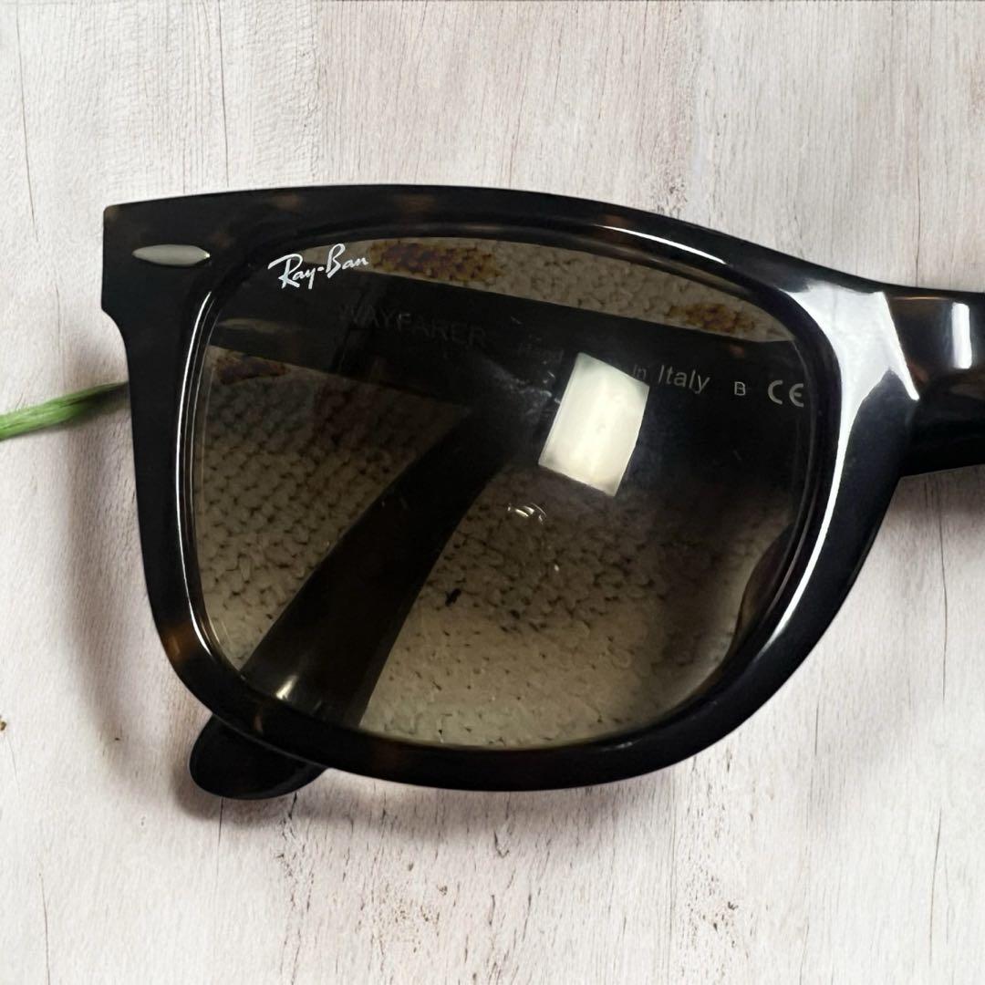 【再入荷！】 美品】Ray-Ban レイバン イタリア製 茶色 ケース付 サングラス 小物