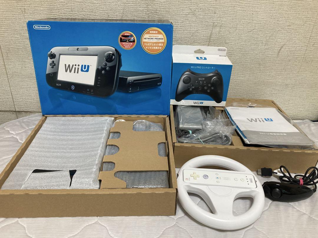 【完品】Wii U 本体プレミアムセット32GB＋PROコントローラー他おまけ付