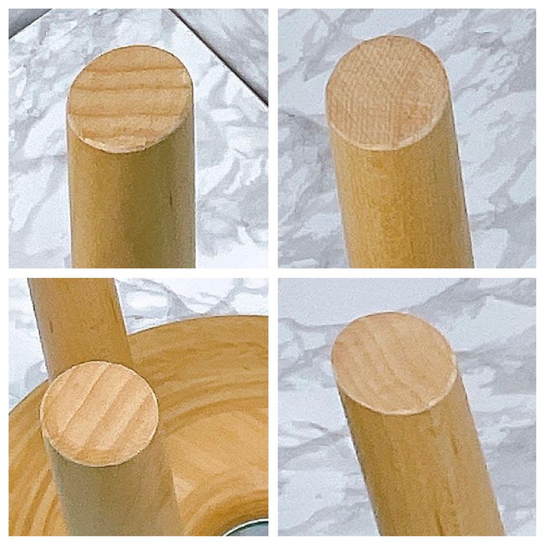 美品　天童木工　リングスツール　二脚セット　グリーン　チェア　緑