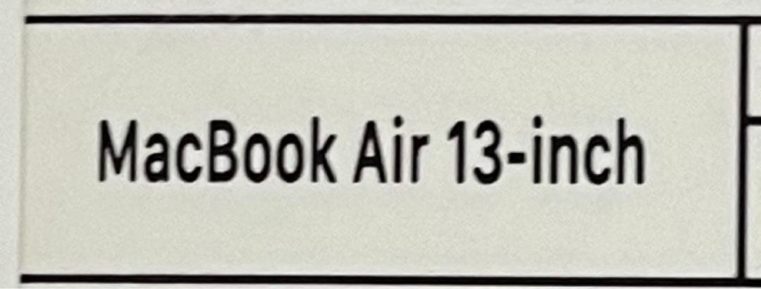 MacBook Air 13-inch 8GBユニファイドメモリ256GB MacBook Air 13-inch 8GBユニファイドメモリ256GB