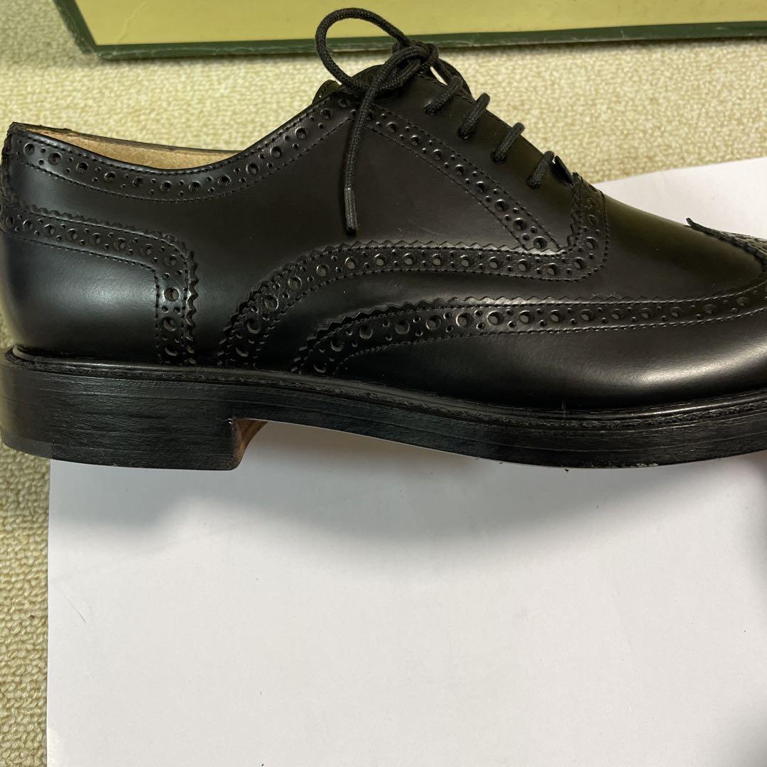【新品未使用】Paraboot 黒 レザー オックスフォード シューズ