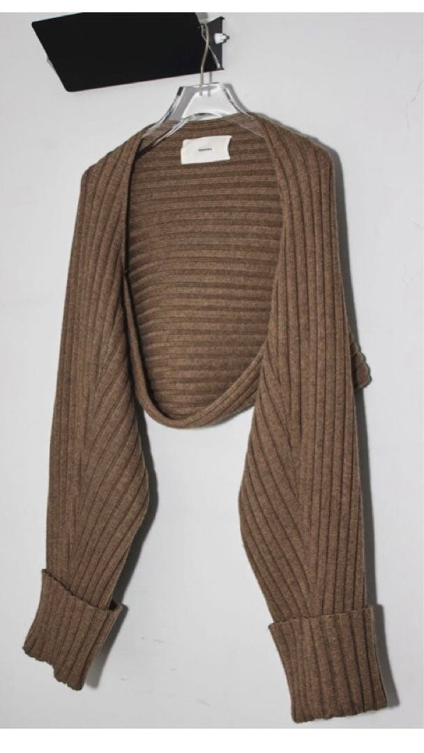 人気の贈り物が TODAYFUL/Volume Sleeve/チョコ Knit カーディガン