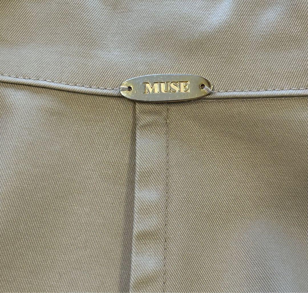 MUSEギャバオーバーコート 美品[MUSE de Deuxieme Classe]ギャバオーバーコート