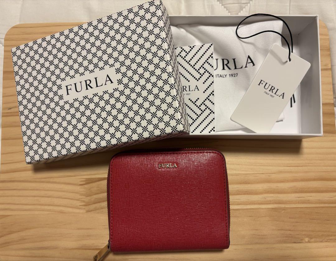 FURLA レザー 二つ折り財布 赤　購入時箱付き 楽天市場】フルラ 財布 二つ折り（カラーレッド）（バッグ・小物