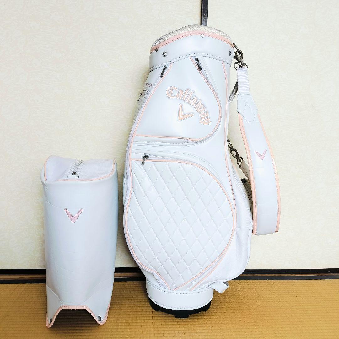 【美品】Callaway キャロウェイVerano キャディバッグ ホワイト Callaway ゴルフ キャディバッグ レディース キャロウェイ