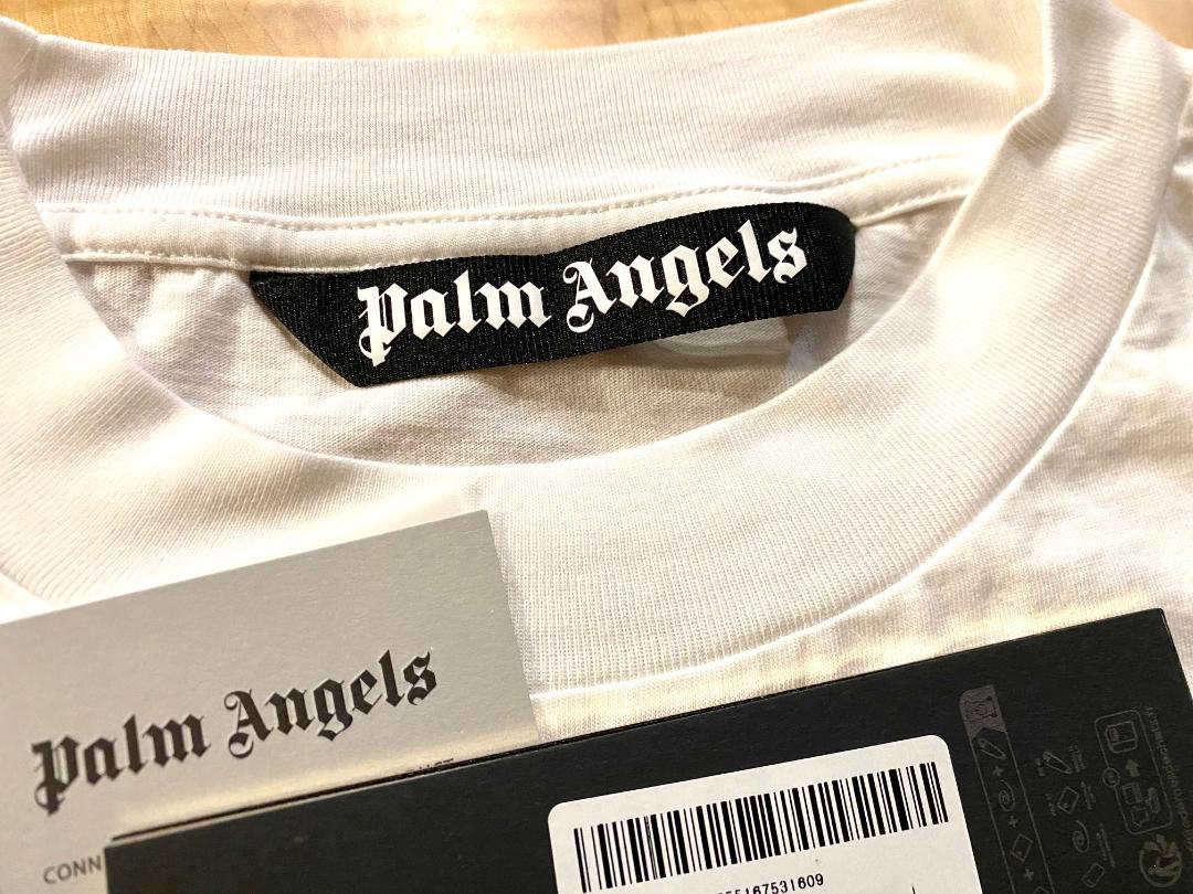 25SS【新品】Palm Angels カーブ ロゴオーバーサイズ Ｔシャツ 白