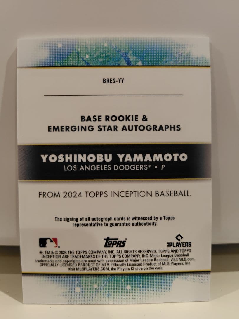 Topps 山本 由伸選手直筆サインカード 99枚 RC UP786_INFO