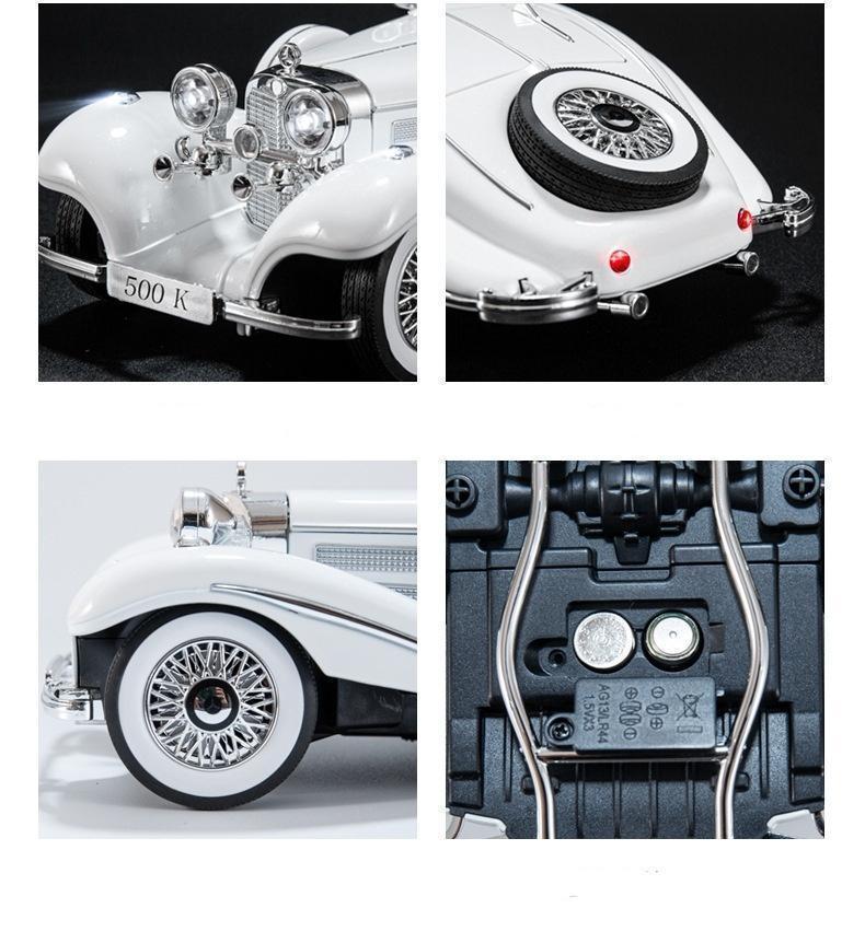 1/18 1936 メルセデスベンツ ミニカー 500K 全開閉 ホワイト
