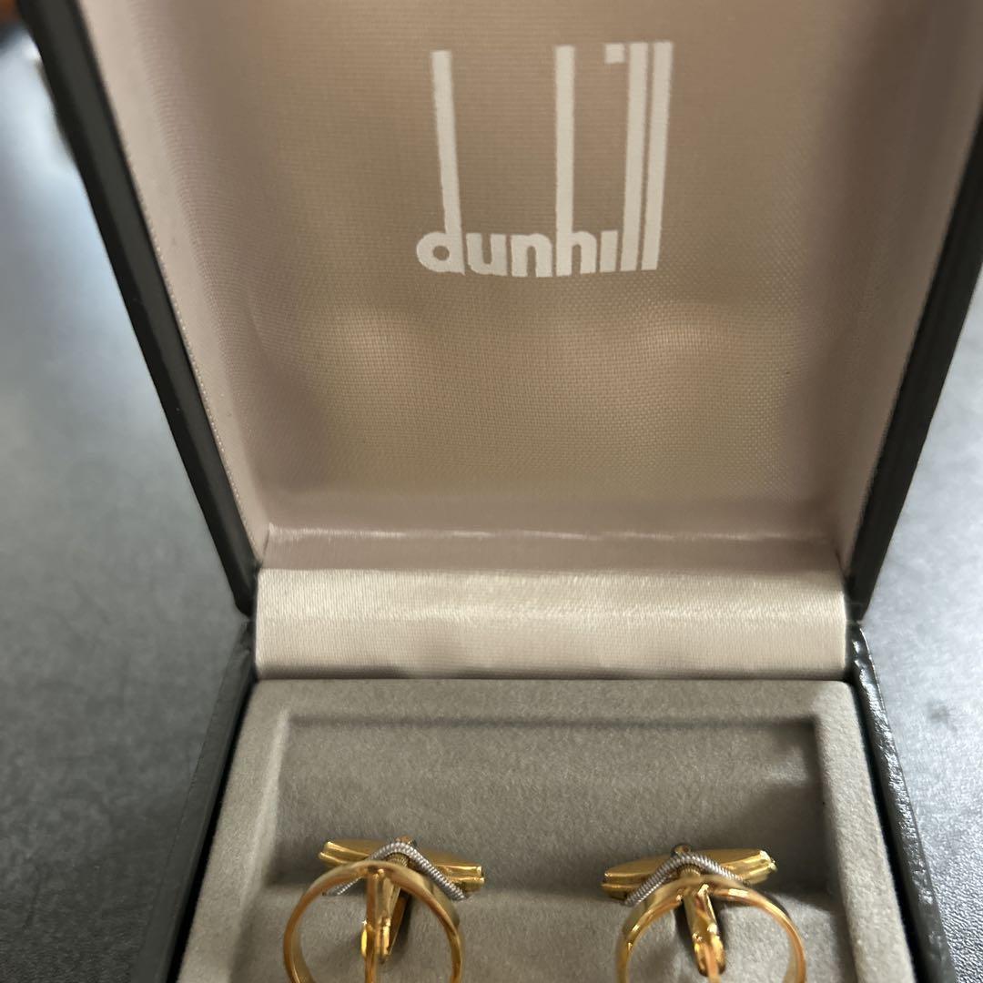 dunhill ゴールド ネクタイピン カフスボタン セット - メルカリ