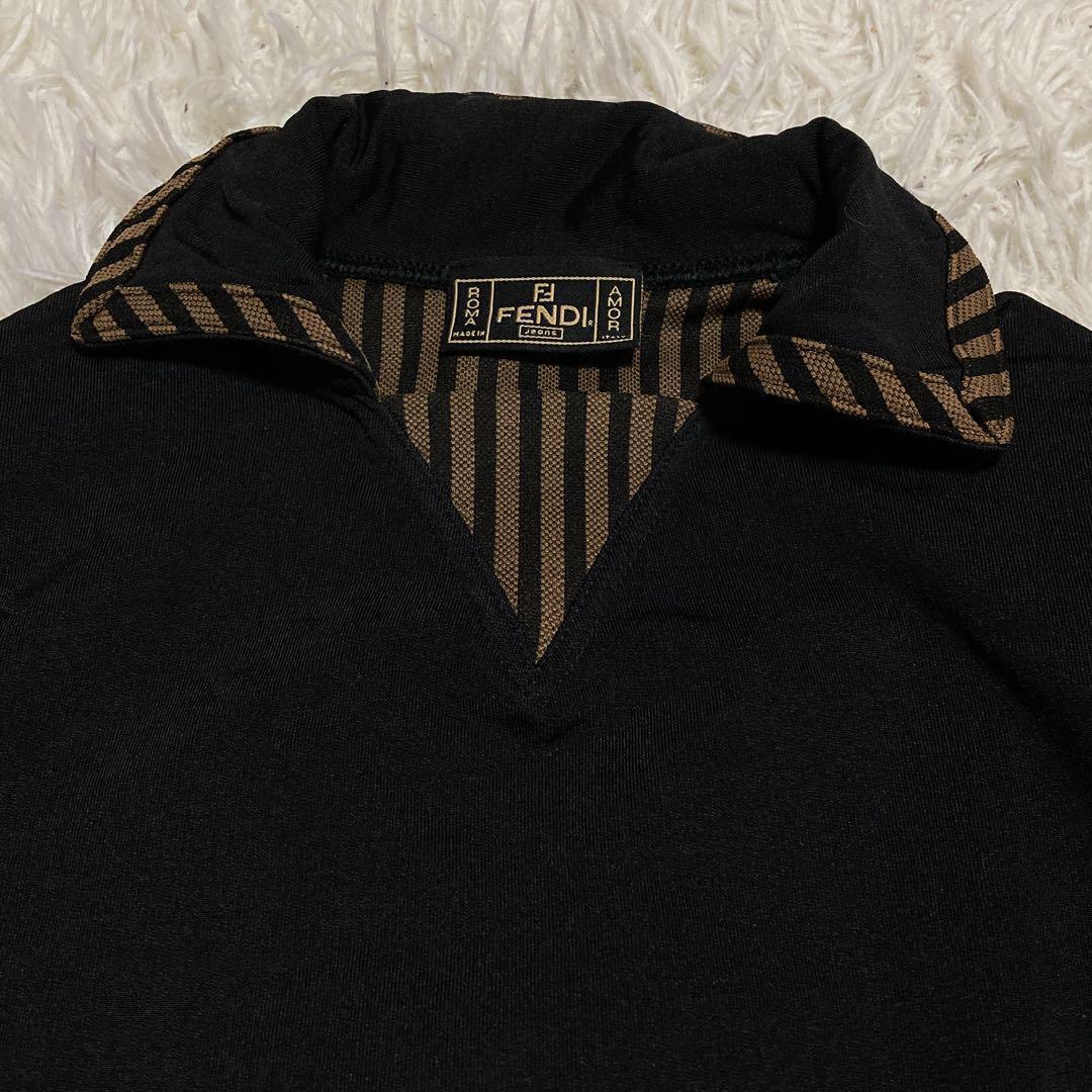FENDI JEANS ポロシャツ フェンディ プルオーバー ペカン ジーンズ FENDI JEANS ポロシャツ フェンディ プルオーバー ペカン ジーンズ