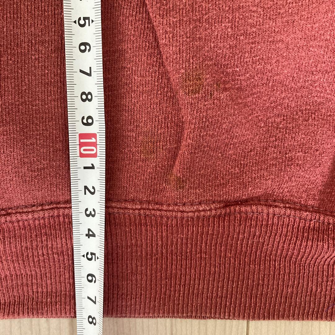 最終価格。　６〜70s 半袖スウェット　小豆色