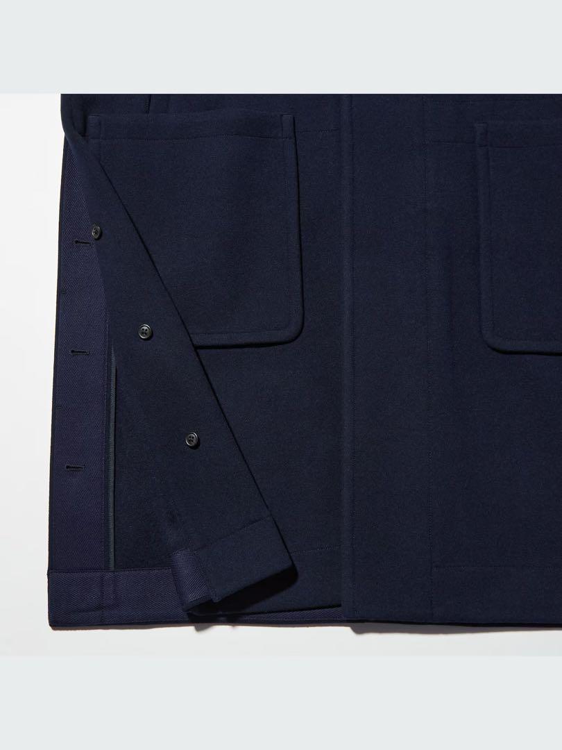 UNIQLO +J ウールオーバーサイズダッフルコート　S ネイビー