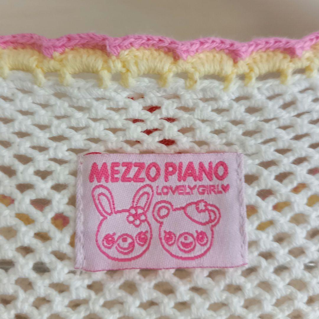 希少 mezzo piano メゾピアノ メッシュ編み ニット トップス 平成 希少 mezzo piano メゾピアノ メッシュ編み ニット トップス