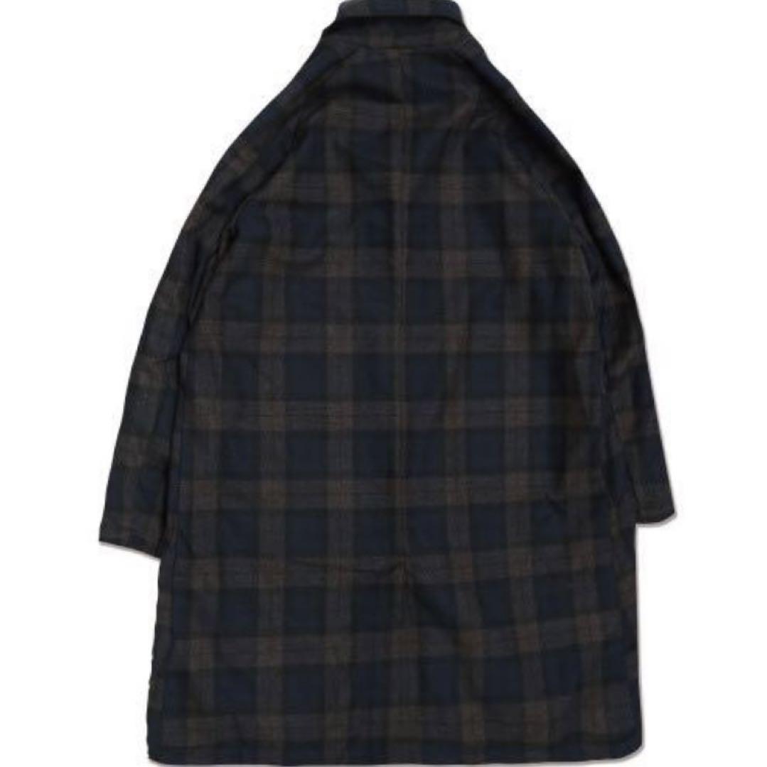 【EDIT CLOTHING】 Check wool marine coat