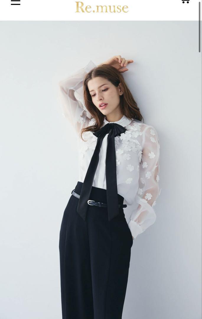 RE.MUSE 3D FLOWER ORGANDY BLOUSE - メルカリ