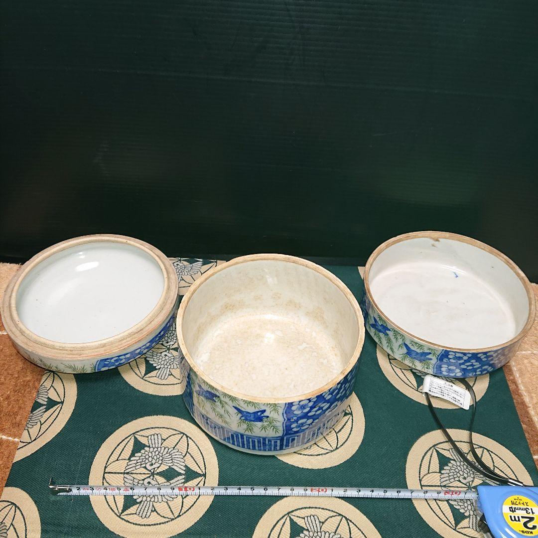時代物、レトロ陶器重箱