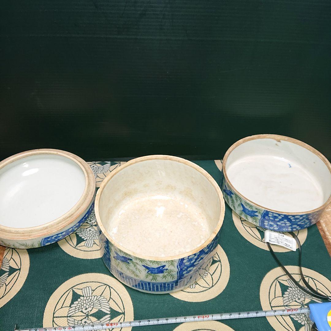 時代物、レトロ陶器重箱