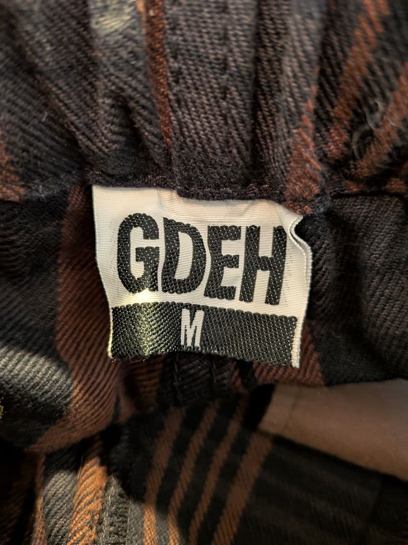 値段交渉可‼ 希少レア 初期 GDEH Mサイズ チェック柄イージーパンツ302 値段交渉可‼ 希少レア 初期 GDEH Mサイズ チェック柄イージーパンツ302