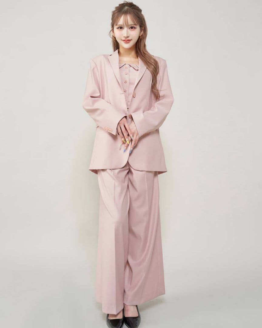 Darich タックワイドレッグスラックスパンツ PNK FS SIZE Darich WWW_DECORATOM_COM_BR