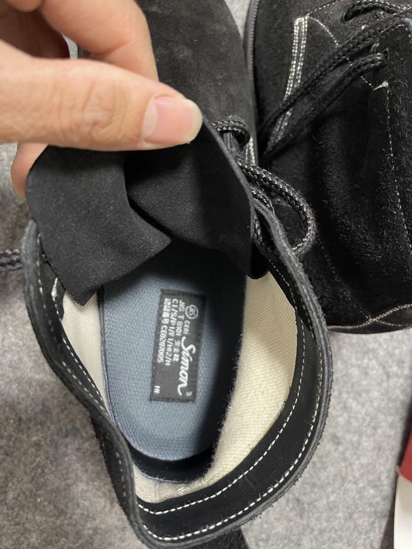 安全靴 Simon HI22 黒床耐熱ハイカット安全靴 黒