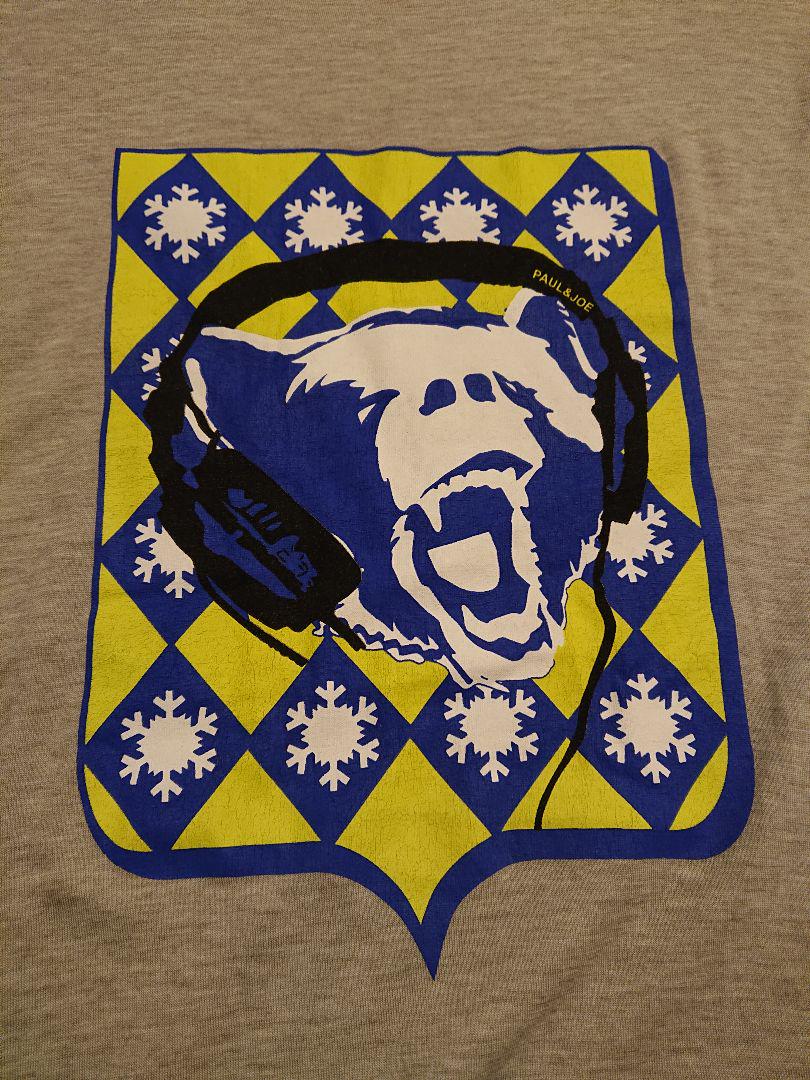 PAUL & JOE 熊×ヘッドフォンプリントTシャツ ポール&ジョー