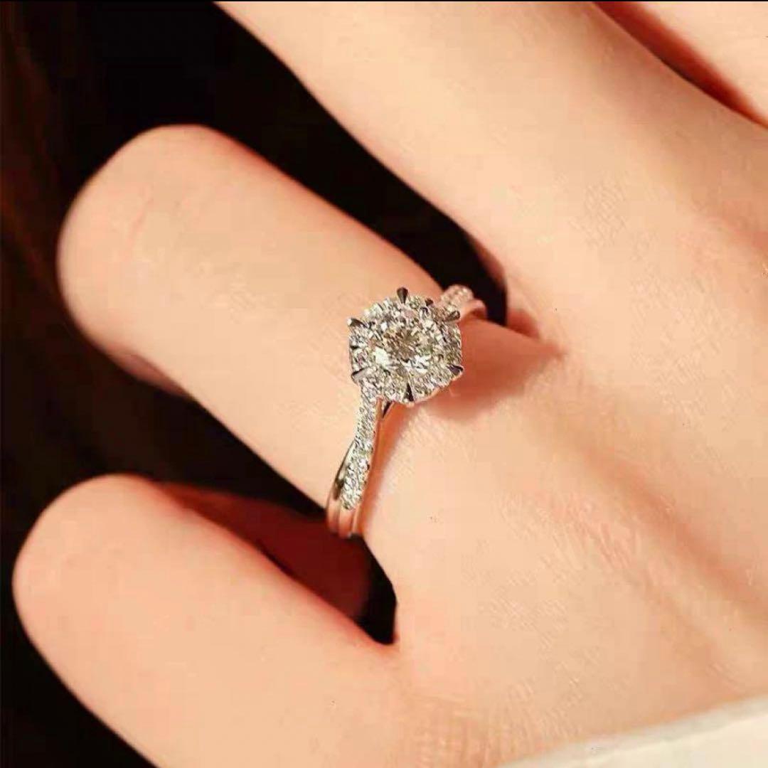 高品質】 ✨六芒星✨モアサナイト ダイヤモンドpt950 D1.00ct - メルカリ